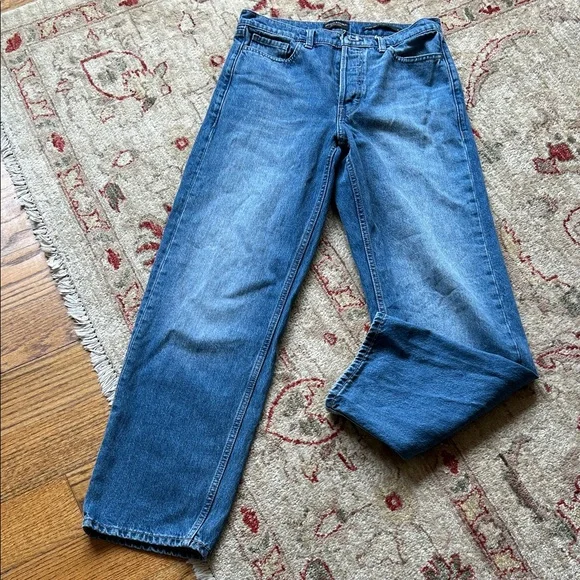 Banana Republic Women’s Mid-Rise Stovepipe Button Fly Jeans Size 27 - Picture 2 of 13